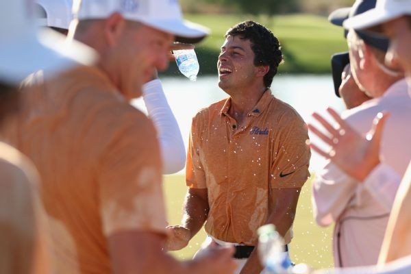 Gators' Biondi wins men's golf title, Masters spot