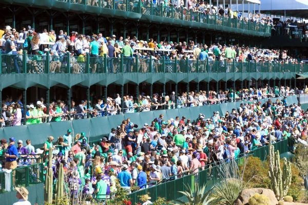 Fan hurt after falling from TPC Scottsdale stadium